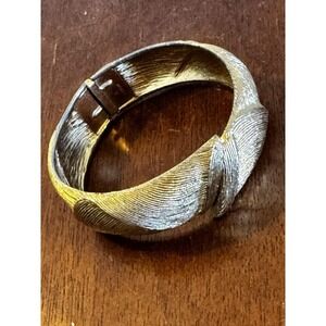 MONET Brushed Gold Tone Bracelet Vintage